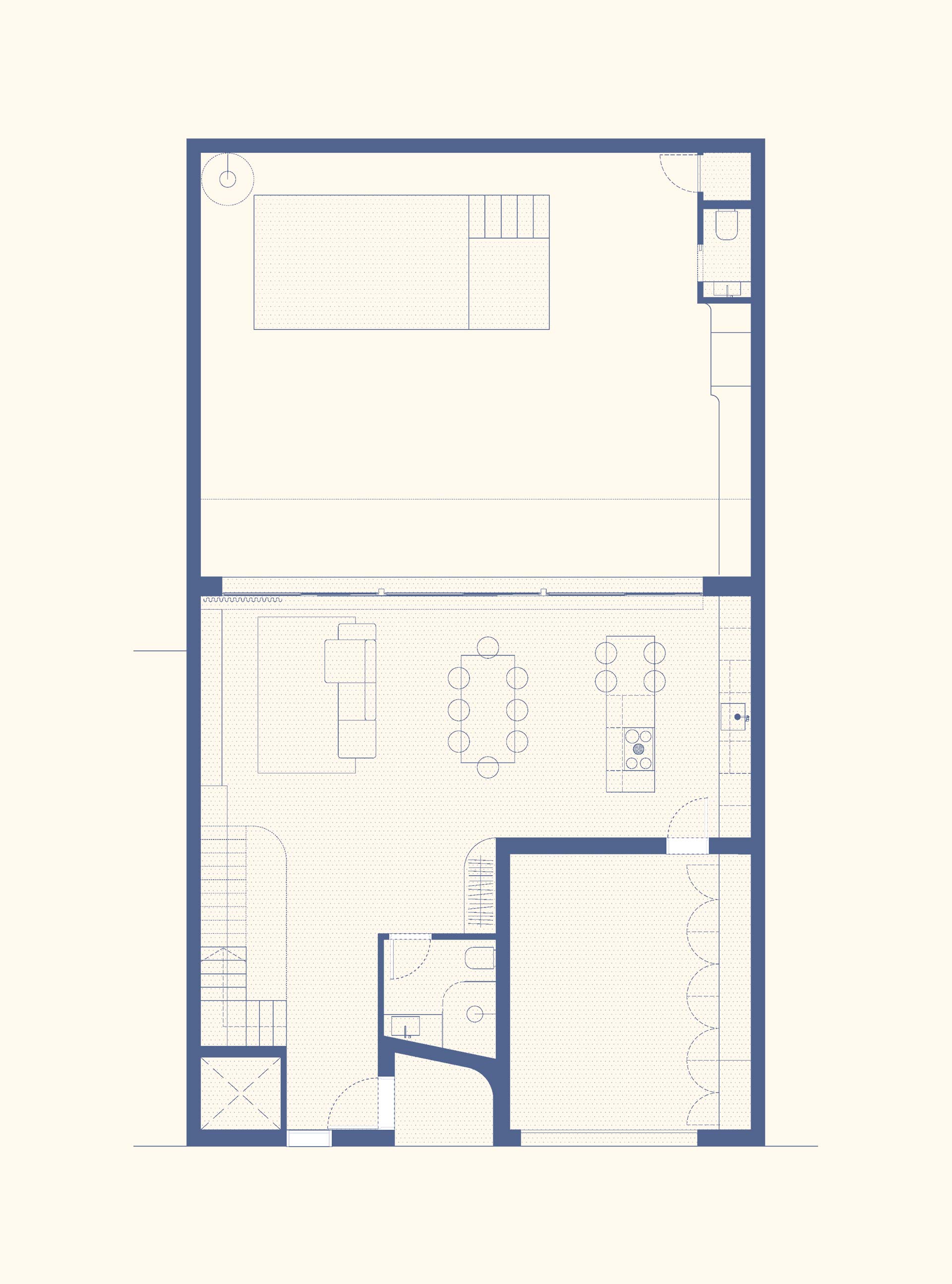 Plano contrucción casa de pueblo